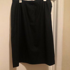 Pendleton Vintage Wool Winter Lined Skirt Black Size 18